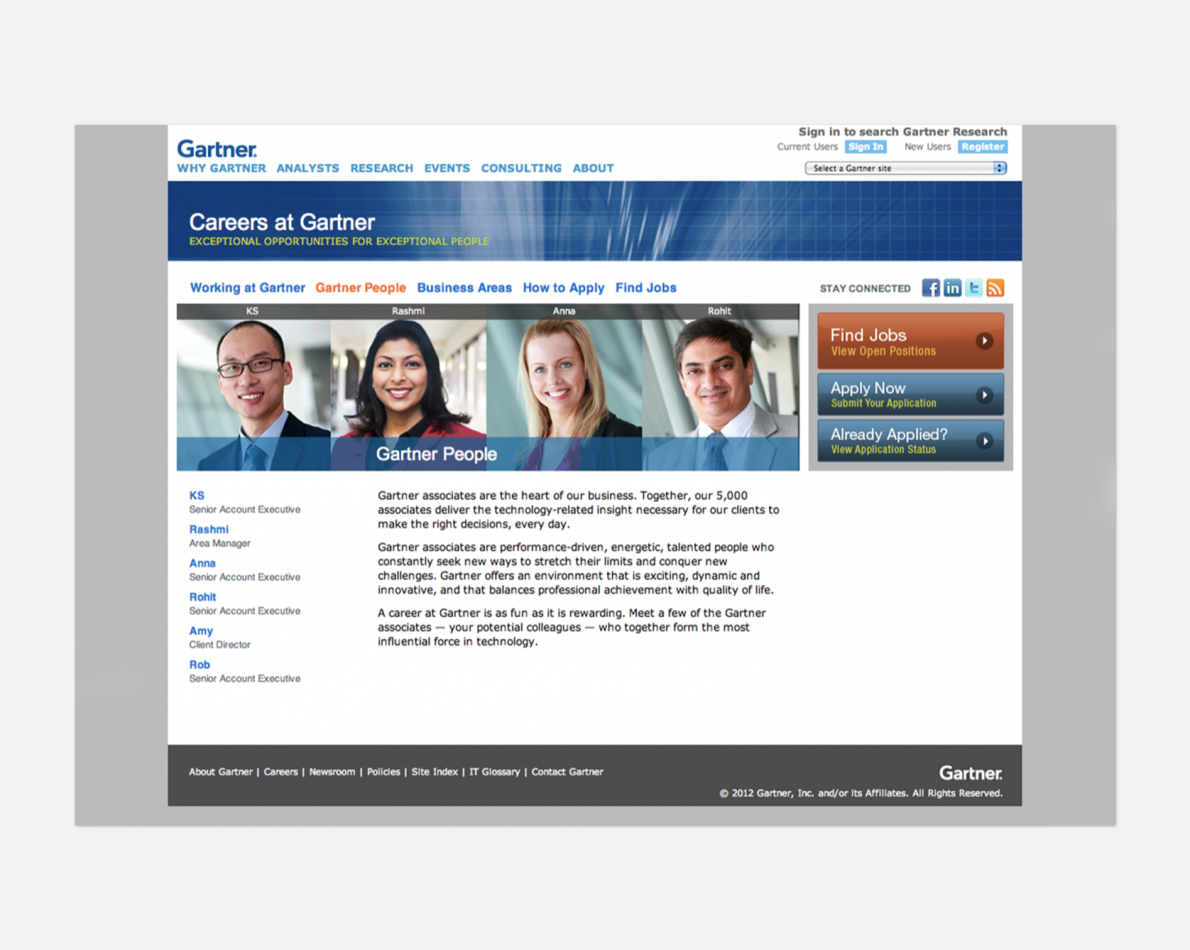 Refreshed and redesigned Careers website.