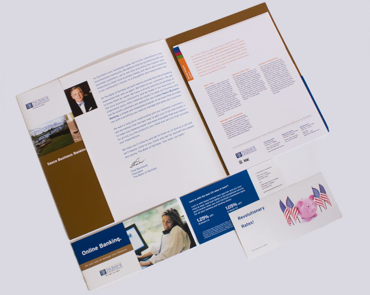 Cohesive and concise print packages promote a lasting strength in presentation—both during and after client contact.